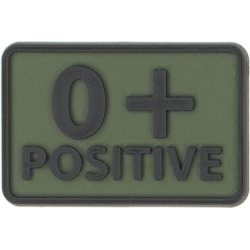 HELIKON 3D PVC Nášivka/Patch 0 POS (set 2ks) - olive green (OD-BLP-RB-02 0/Rh+)