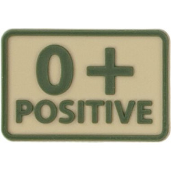 HELIKON 3D PVC Nášivka/Patch 0 POS (set 2ks) - khaki (OD-BLP-RB-13 0/Rh+)