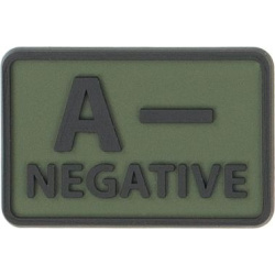 HELIKON 3D PVC Nášivka/Patch A NEG (set 2ks) - olive green (OD-BLP-RB-02 A/Rh-)