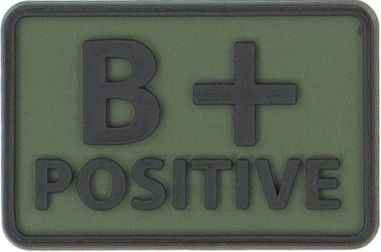 HELIKON 3D PVC Nášivka/Patch B POS - olivová (OD-BLP-RB-02 B/Rh+)