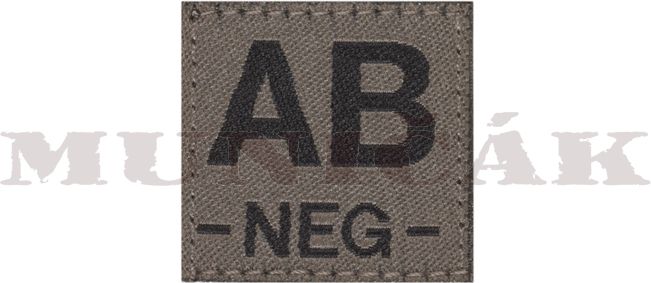 CLAW GEAR Textilná Nášivka/Patch AB NEG - RAL7013 (18446)