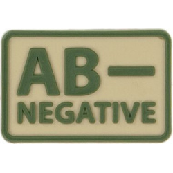 HELIKON 3D PVC Nášivka/Patch AB NEG (set 2ks) - khaki (OD-BLP-RB-13 AB/Rh-)