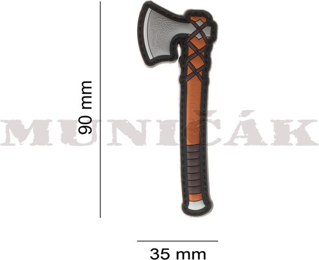 JTG 3D PVC Nášivka/Patch Viking Northmen Axe