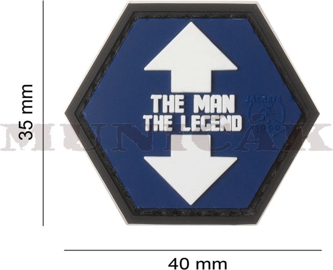 JTG 3D PVC Nášivka/Patch The Man The Legend