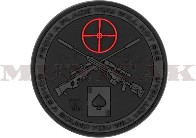 JTG 3D PVC Nášivka/Patch Sniper - čierna