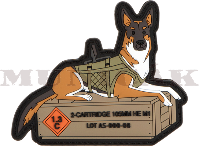 AIRSOFTOLOGY 3D PVC Nášivka/Patch German Shepard - farebná