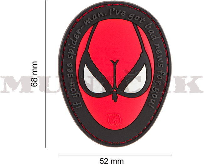 JTG 3D PVC Nášivka/Patch Spiderboobs - color