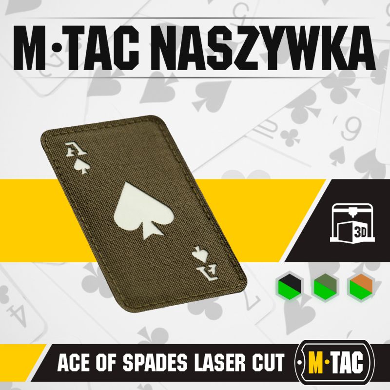 M-TAC Cordura Nášivka/Patch Ace of Spades - ranger green (51109239)