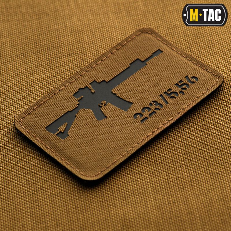 M-TAC Cordura Nášivka/Patch AR-15 223/5,56 - coyote / black (51111502)