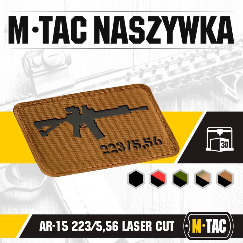 M-TAC Cordura Nášivka/Patch AR-15 223/5,56 - coyote / black (51111502)