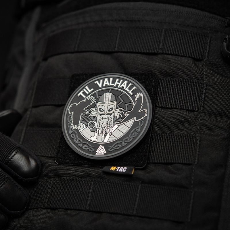 M-TAC 3D PVC Nášivka/Patch Til Valhall - grey / black (51142112)