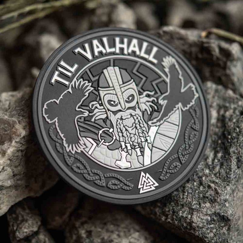 M-TAC 3D PVC Nášivka/Patch Til Valhall - grey / black (51142112)