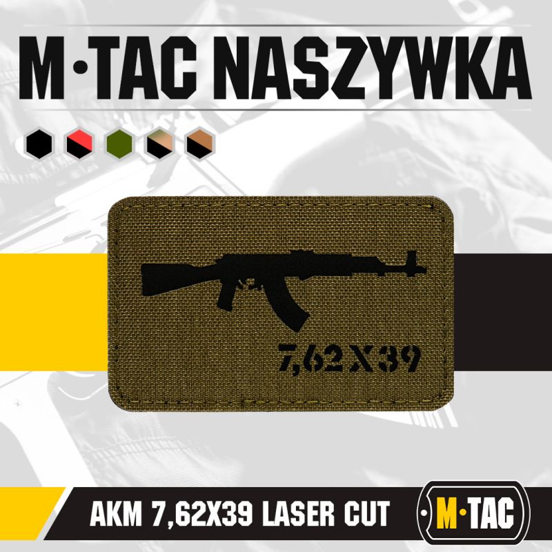 M-TAC Cordura Nášivka/Patch AKM 7,62х39 - ranger green / black (51110232)