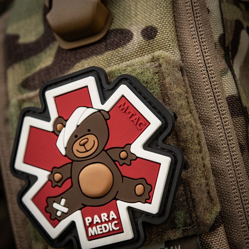 M-TAC 3D PVC Nášivka/Patch Paramedic Ursus - brown / black (51348341)