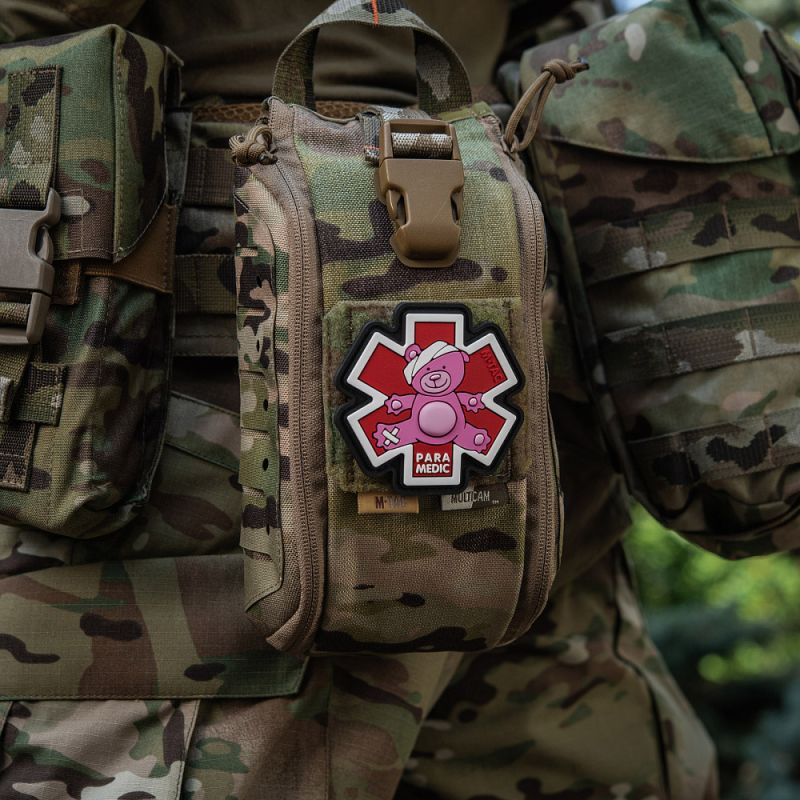 M-TAC 3D PVC Nášivka/Patch Paramedic Ursus - pink / black (51348343)