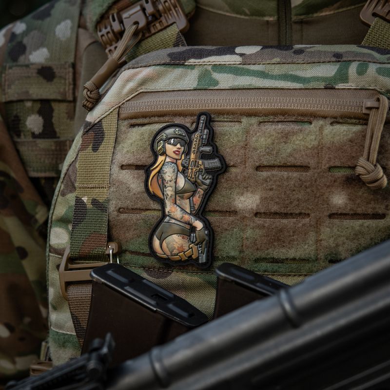 M-TAC 3D PVC Nášivka/Patch Tactical Girl No4 v.3 - color (51116239)