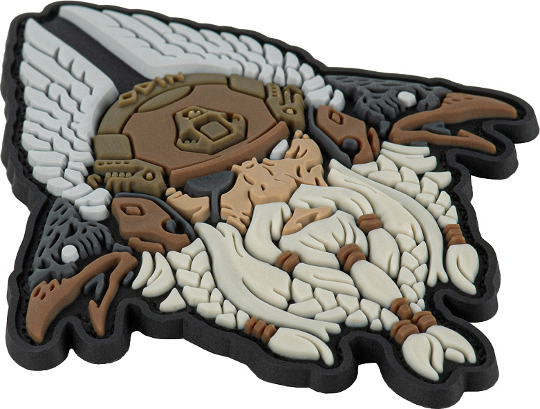 M-TAC 3D PVC Nášivka/Patch Odin Tactical - white / coyote (51469003)