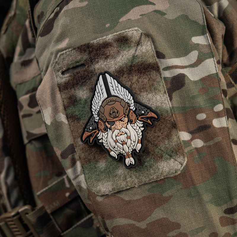 M-TAC 3D PVC Nášivka/Patch Odin Tactical - white / coyote (51469003)