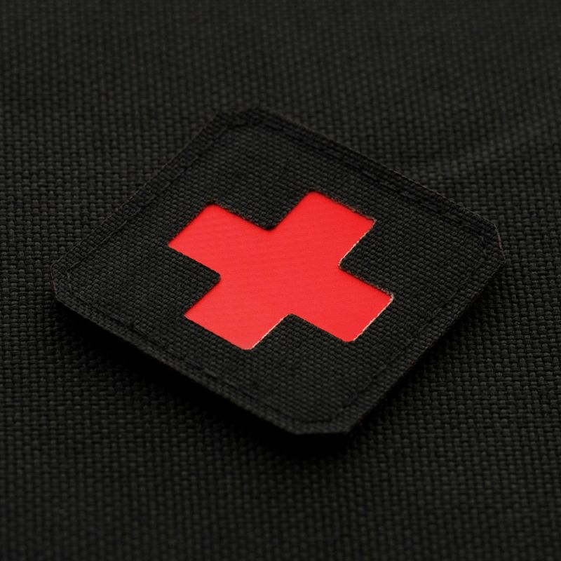 M-TAC Textilná Nášivka/Patch Medic Cross LC - black / red (51122233)