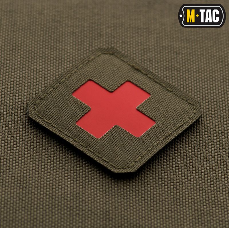 M-TAC Textilná Nášivka/Patch Medic Cross LC - ranger green / red (51122323)