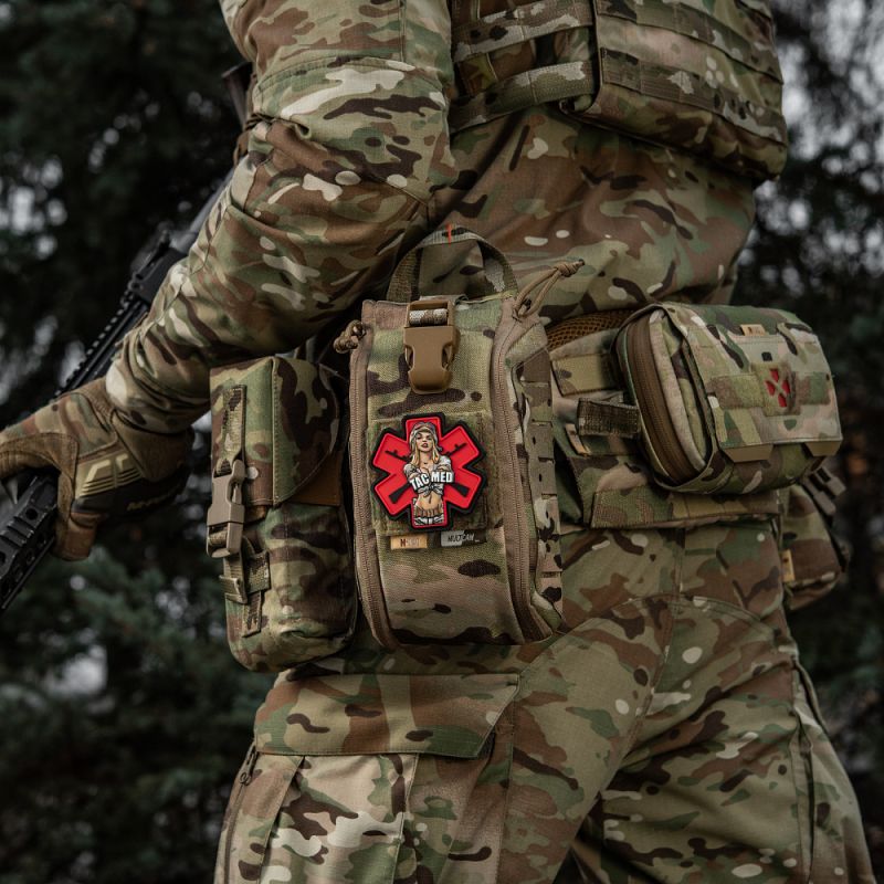 M-TAC 3D PVC Nášivka/Patch Tacmed - red / multicam (51475008)