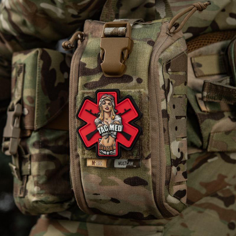 M-TAC 3D PVC Nášivka/Patch Tacmed - red / multicam (51475008)