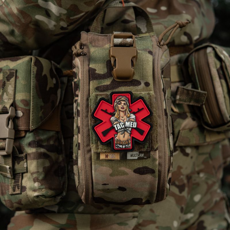 M-TAC 3D PVC Nášivka/Patch Tacmed - red / multicam (51475008)