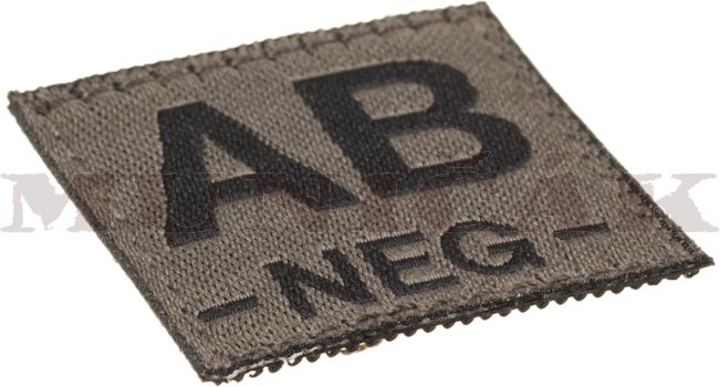 CLAW GEAR Textilná Nášivka/Patch AB NEG - RAL7013 (18446)