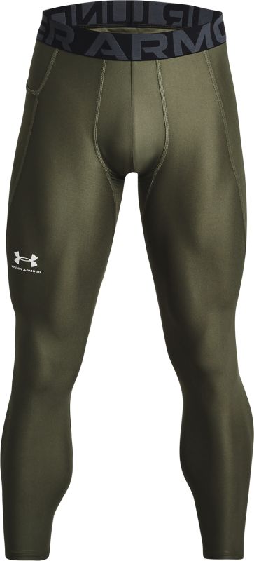 UNDER ARMOUR Legíny HeatGear - marine OD green / white (1361586-390)