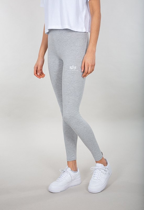 ALPHA INDUSTRIES Dámske legíny Basic Leggings - greyheather/biele (116053/230)