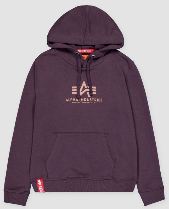 ALPHA INDUSTRIES Dámska mikina New Basic Hoody - plum (196032/719)