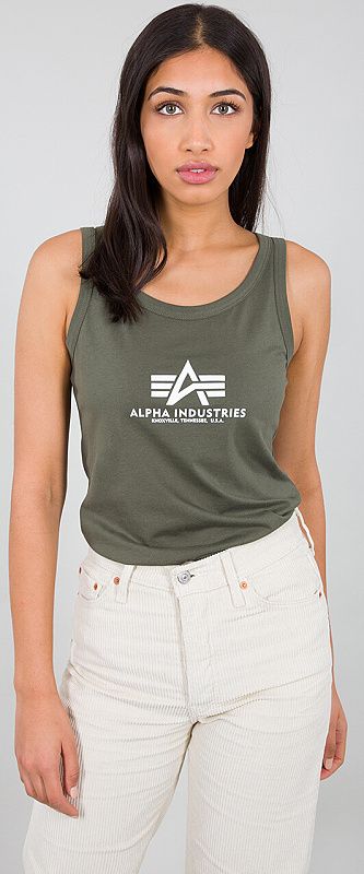 ALPHA INDUSTRIES Dámske tielko Basic Tank - dark olive (126050/142)