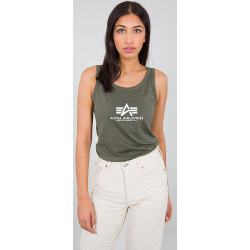 ALPHA INDUSTRIES Dámske tielko Basic Tank - dark olive (126050/142)