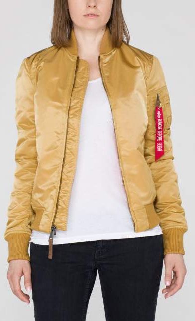 ALPHA INDUSTRIES Dámska bunda MA-1 VF 59 - zlatá (133009/145)