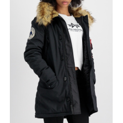 ALPHA INDUSTRIES Dámska bunda Polar Jacket - čierna (123002/03)