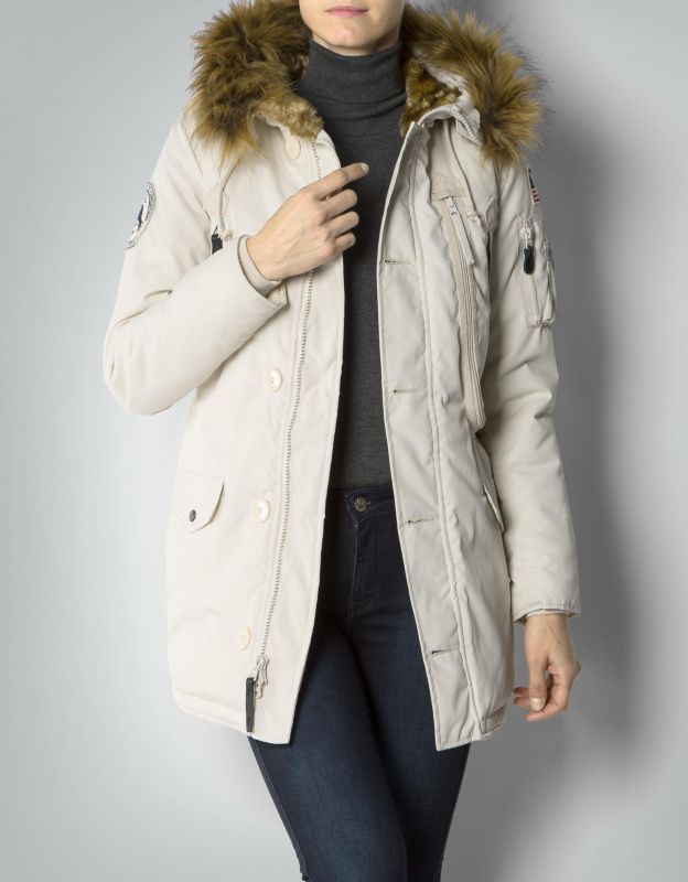 ALPHA INDUSTRIES Dámska bunda Polar Jacket - biela (123002/16)