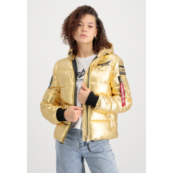 ALPHA INDUSTRIES Dámska bunda Hooded Puffer NASA - gold (128007/145)