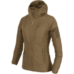 HELIKON Dámska bunda Wolfhound hoodie, Climashield Apex 67g - coyote (KU-WWH-NL-11)