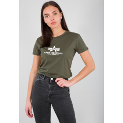 ALPHA INDUSTRIES Dámske tričko New Basic - dark olive (196051/142)