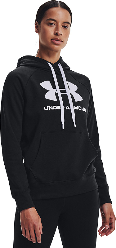 UNDER ARMOUR Dámska mikina Rival Fleece Logo - čierna (1356318-001)