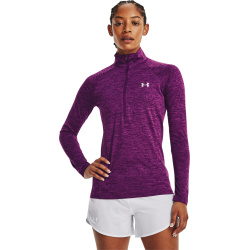 UNDER ARMOUR Dámske tričko s dlhým rukávom Tech 1/2 Zip - Twist - fialová (1320128-514)