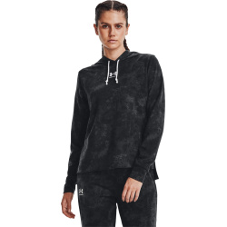 UNDER ARMOUR Dámska mikina Rival Terry Print Hoodie - čierna (1373035-001)