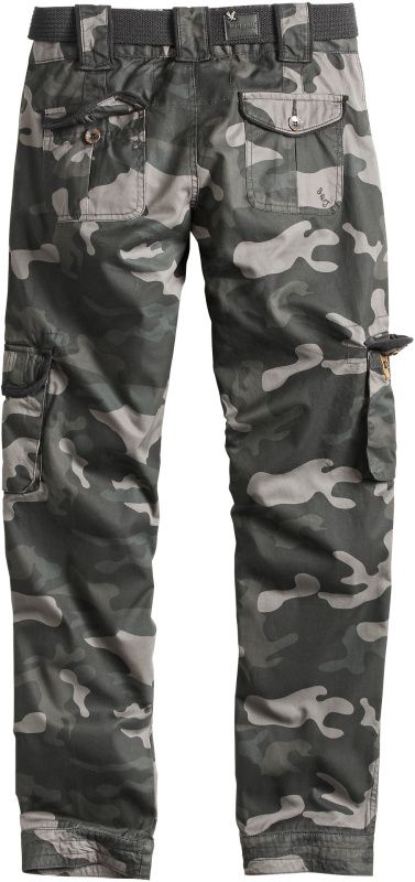 SURPLUS Dámske dlhé nohavice Premium Slimmy - black camo (33-3588-42)