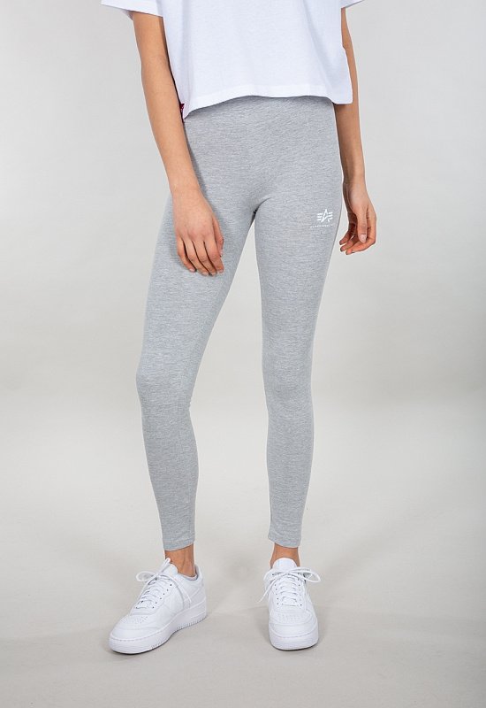 ALPHA INDUSTRIES Dámske legíny Basic Leggings - greyheather/biele (116053/230)