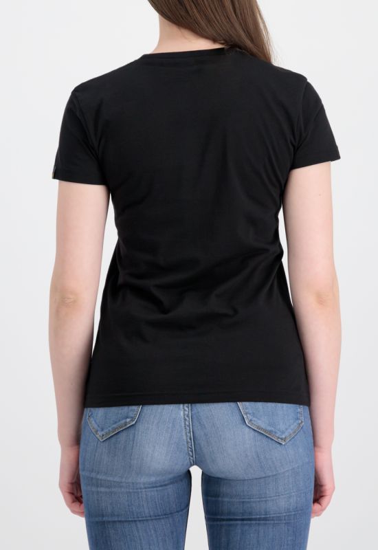 ALPHA INDUSTRIES Dámske tričko Crystal T - black (136063/03)