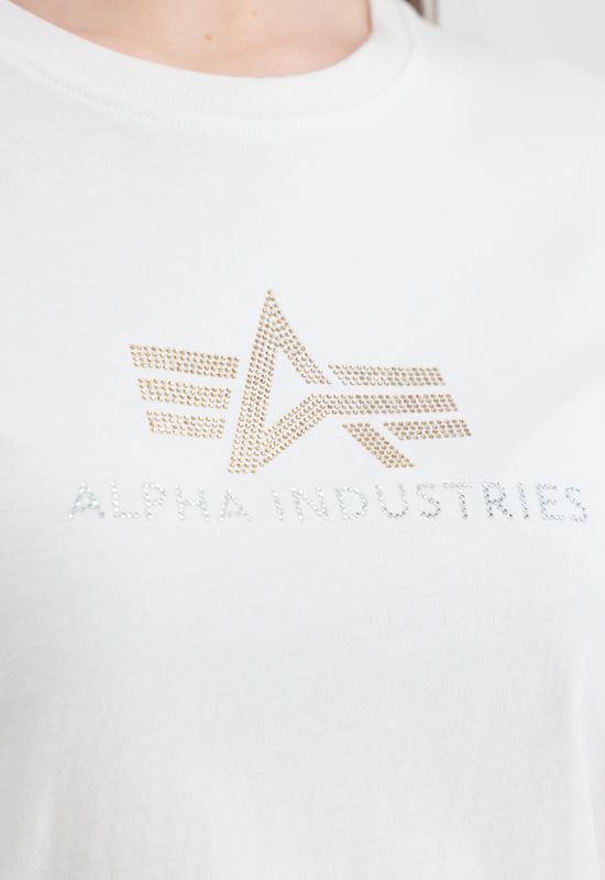 ALPHA INDUSTRIES Dámske tričko Crystal T - white (136063/09)