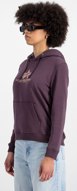 ALPHA INDUSTRIES Dámska mikina New Basic Hoody - plum (196032/719)