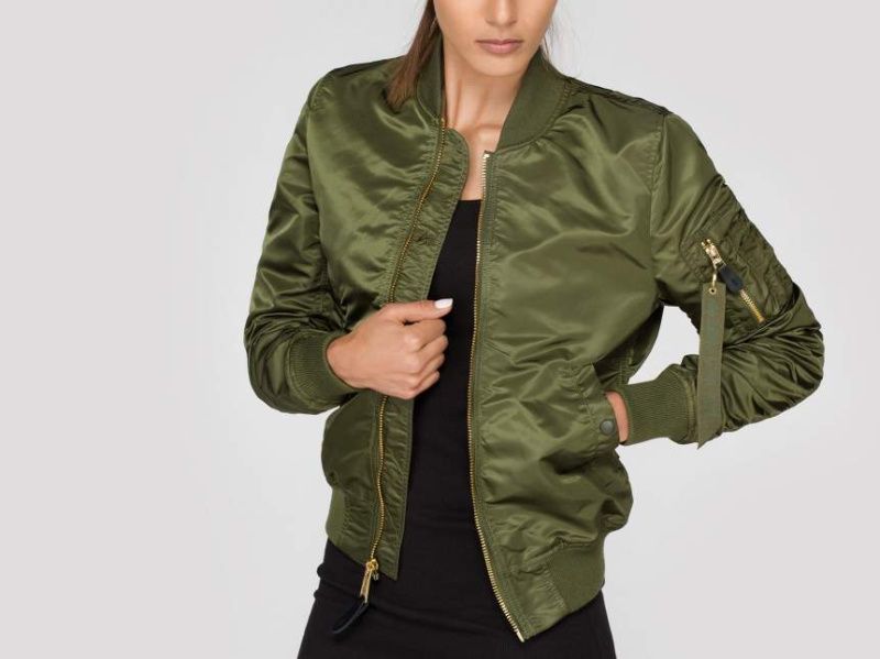 ALPHA INDUSTRIES Dámska bunda MA-1 VF LW - dark green (156001/257)