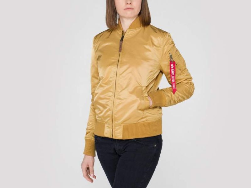 ALPHA INDUSTRIES Dámska bunda MA-1 VF 59 - zlatá (133009/145)