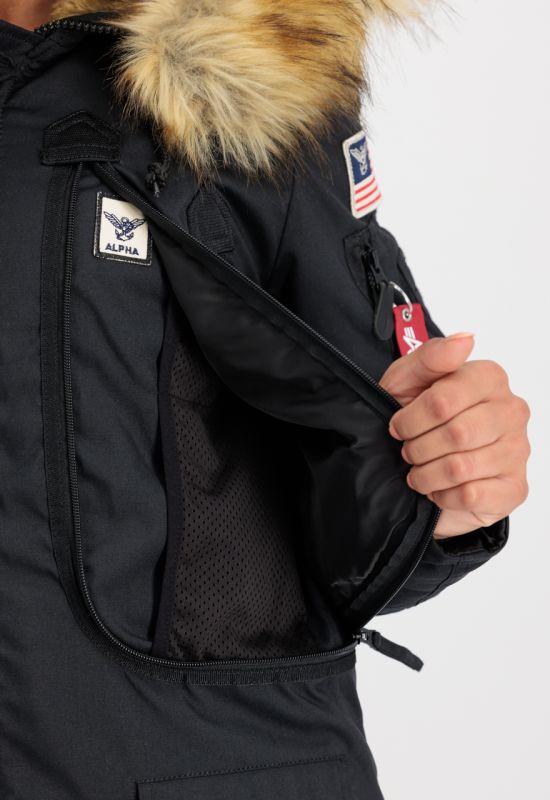 ALPHA INDUSTRIES Dámska bunda Polar Jacket - čierna (123002/03)